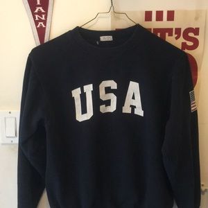 Brandy Melville American flag USA crew neck